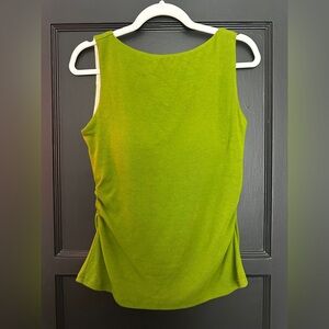 Lime Green Women’s Tank Low Back Size L
